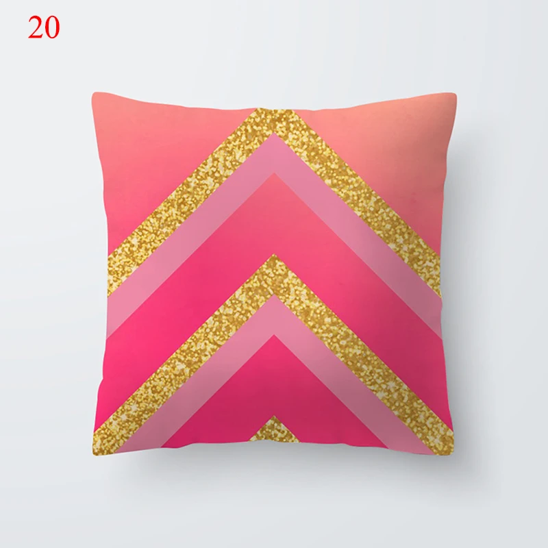 Новинка Наволочка в скандинавском стиле декоративные розовые золотистые