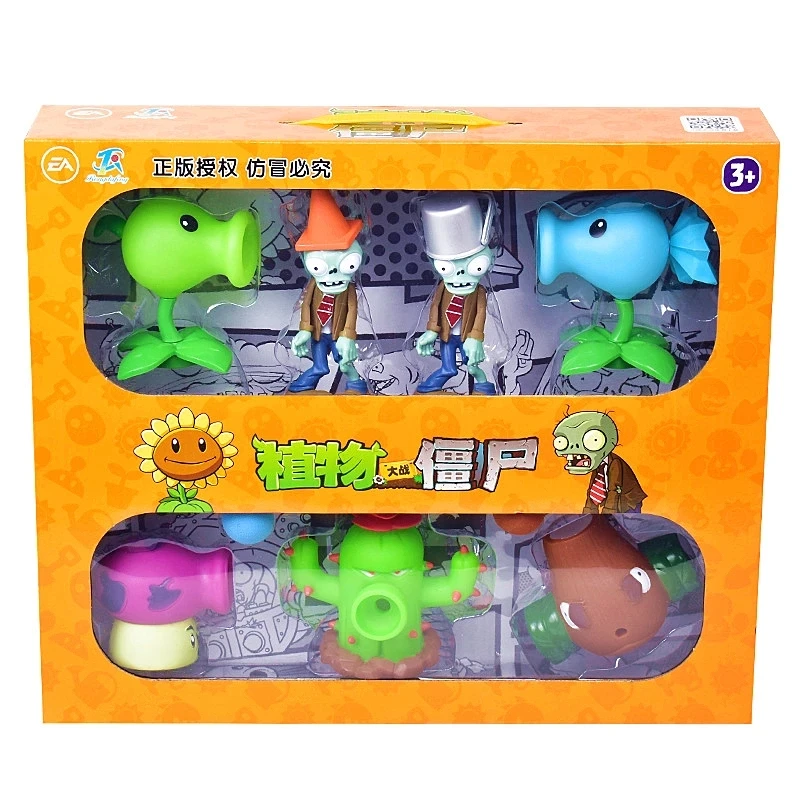 Набор из 7 фигурок настоящие Растения против Зомби фигурка пирата крестьянина