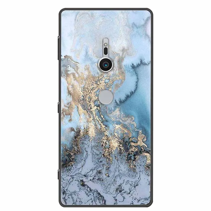Чехол для Sony Xperia XZ3 XZ2 XZ1 Compact XZ4 мраморный Мягкий силиконовый чехол из ТПУ Coque Funda XZ 2