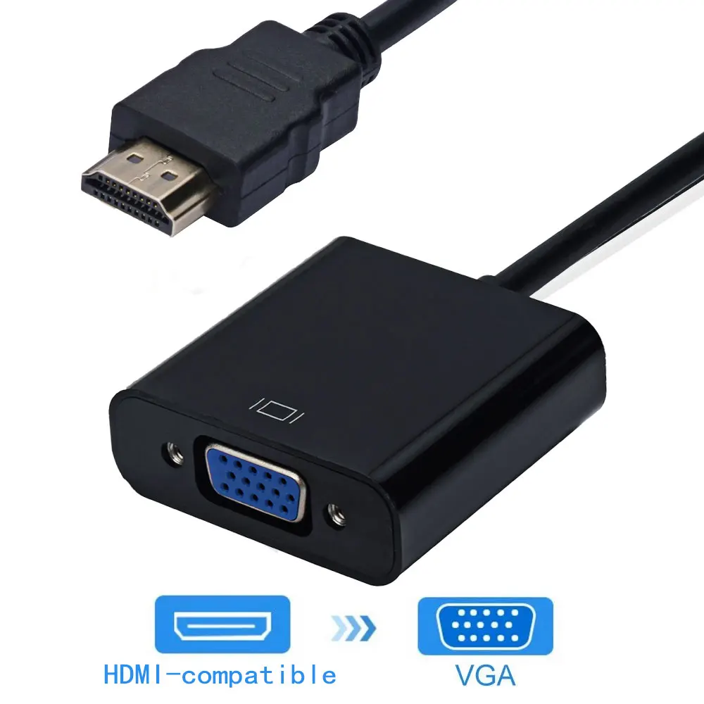 1080P совместимому с HDMI к VGA адаптер цифро аналоговый преобразователь кабель для Xbox