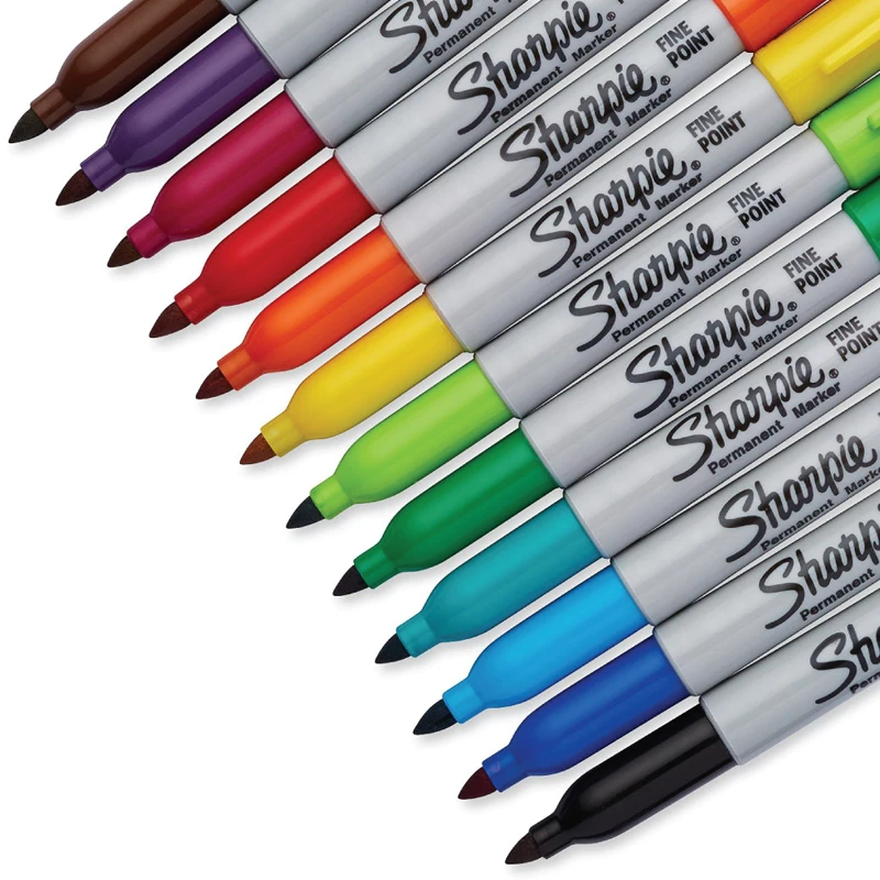 1 шт. Sharpie 31993 экологически чистый мелкий точечный Перманентный маркер 1 мм беспыльный маркер 21 цвет на выбор