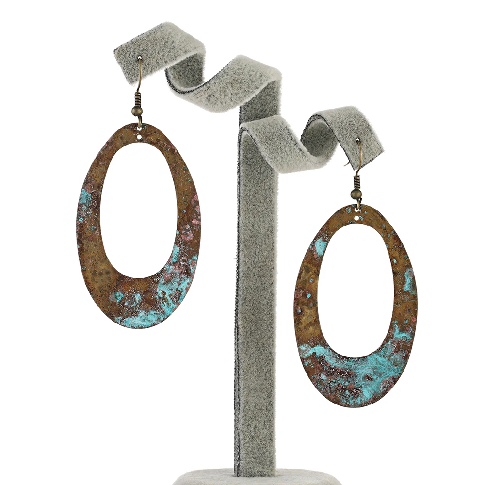 Модные Винтажные овальные серьги-капли | Украшения и аксессуары