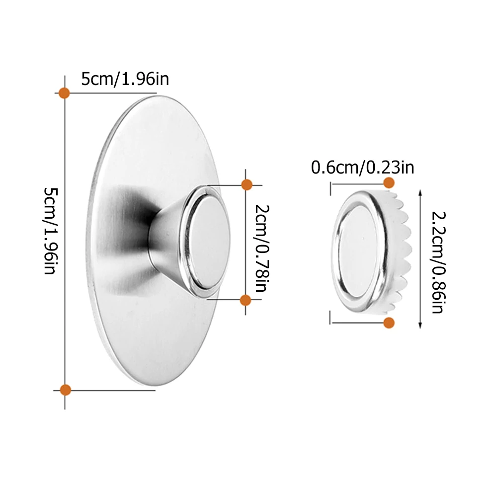 

2pcs Stainless Steel Magnetic Soap Rack Wall-Mounted Drain Soap Holders Soap Suction Cup Rack Bathroom Organizer Accessories