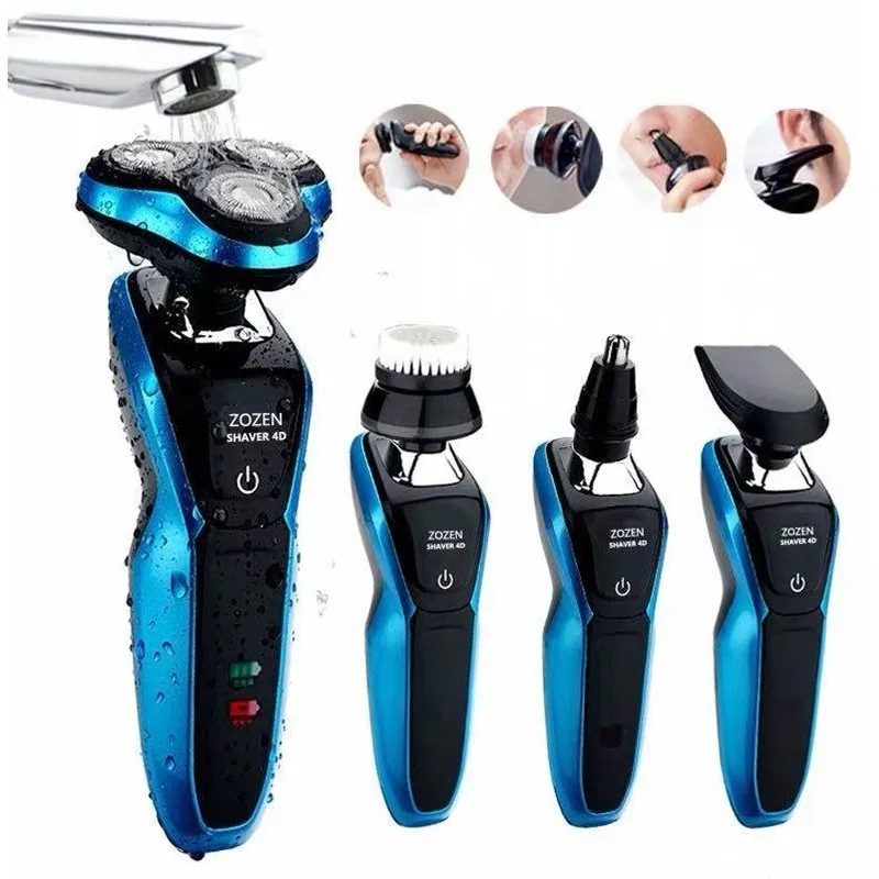 Бритва для электробритва мужская моющаяся USB перезаряжаемая беспроводная 3D
