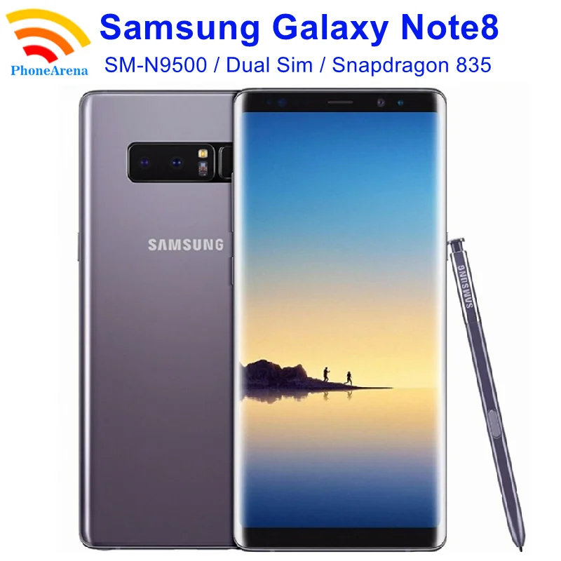 Оригинальный сотовый телефон Samsung Galaxy Note8 Note 8 N9500 две Sim-карты 6 3 дюйма ГБ ОЗУ 64 Гб