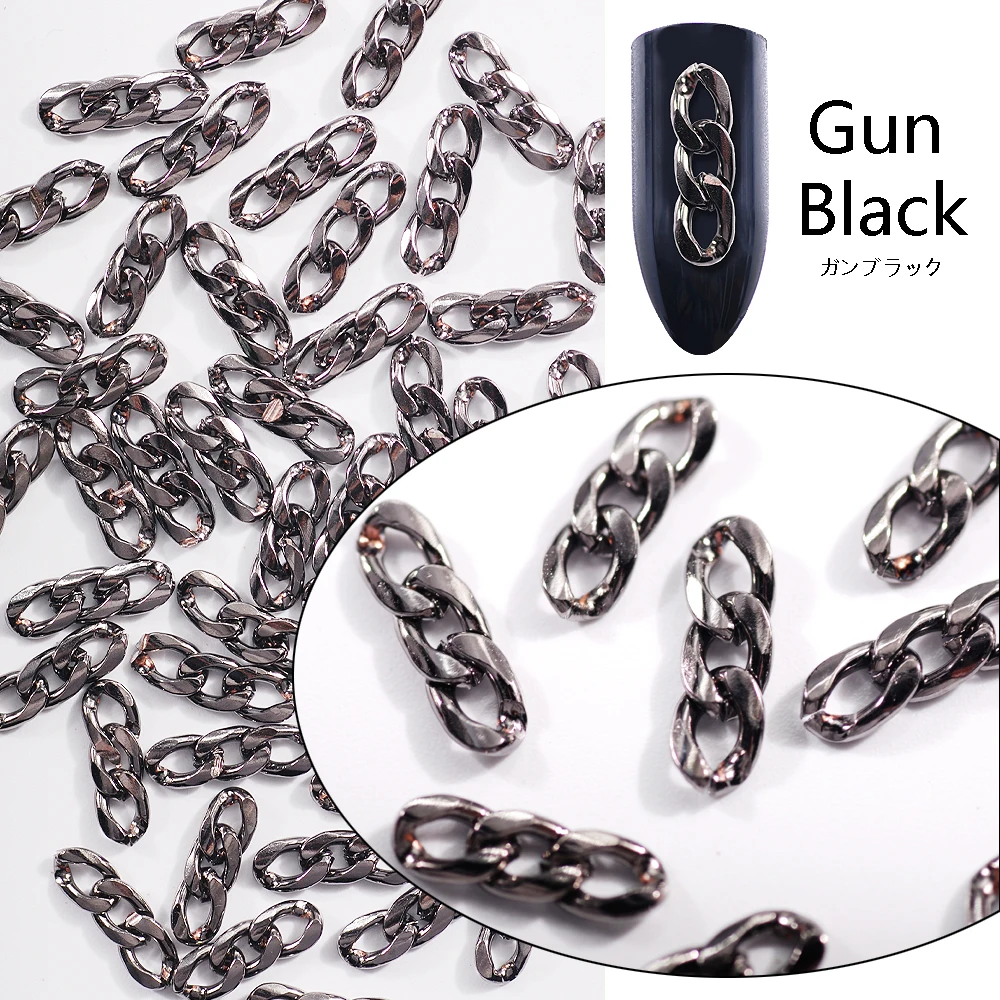 20 звёзд Высококачественная популярная металлическая цепочка для ногтей