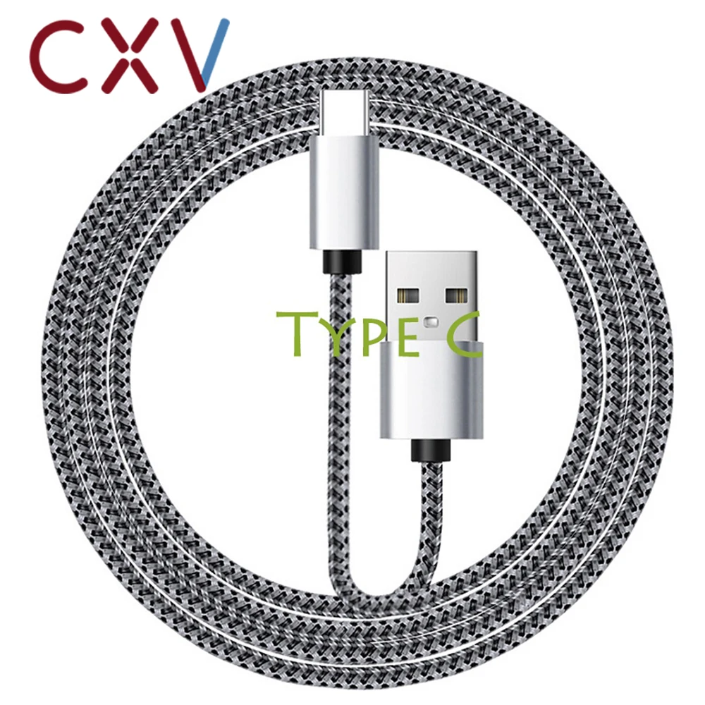 Кабель CXV USB Type C для Xiaomi mi 9 Huawei Mate 20 P20 Lite Pro Samsung S10 Быстрая зарядка USBC кабель Type-C USB-C