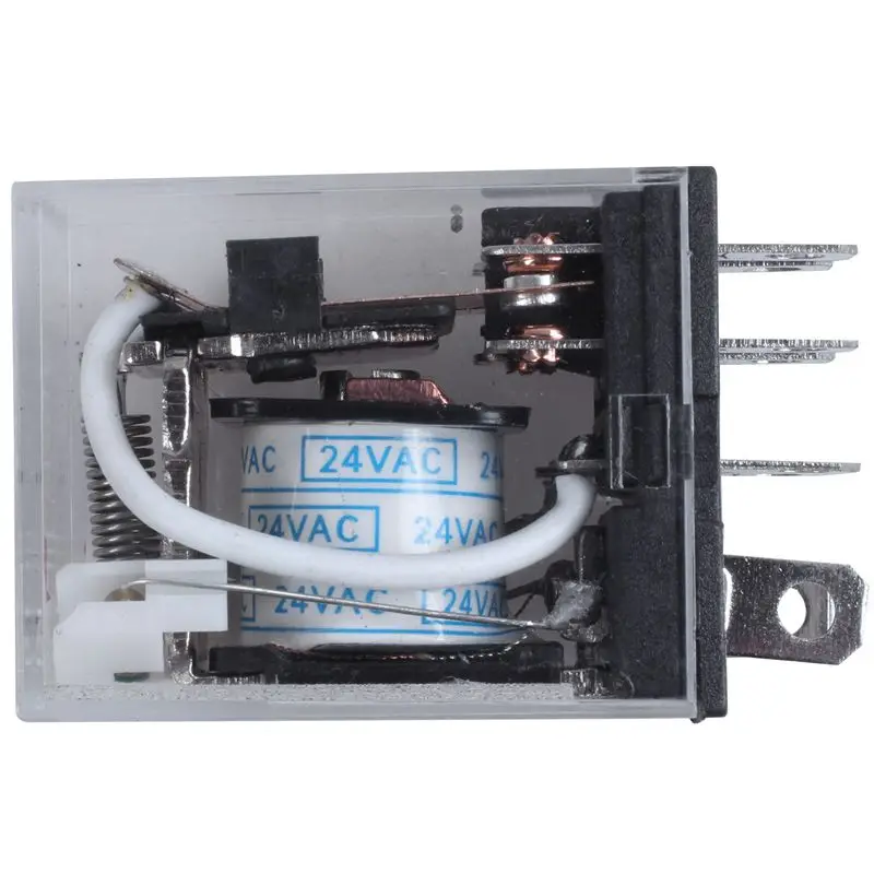 JQX-13F LY2 переменного тока 24V Катушка 8-Pin DPDT красный светодиодный электромагнитное