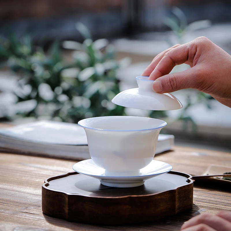 LUWU ceramic tureen gaiwan teacup porcelain chawan | Дом и сад