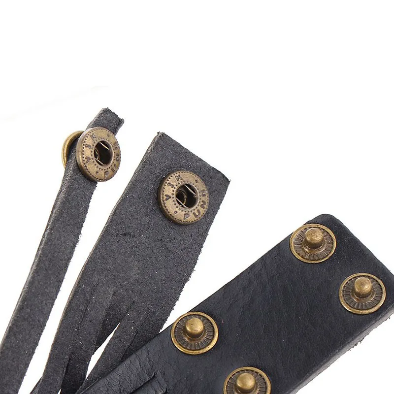 Браслет мужской кожаный в стиле стимпанк 2019|Гибкие браслеты| |