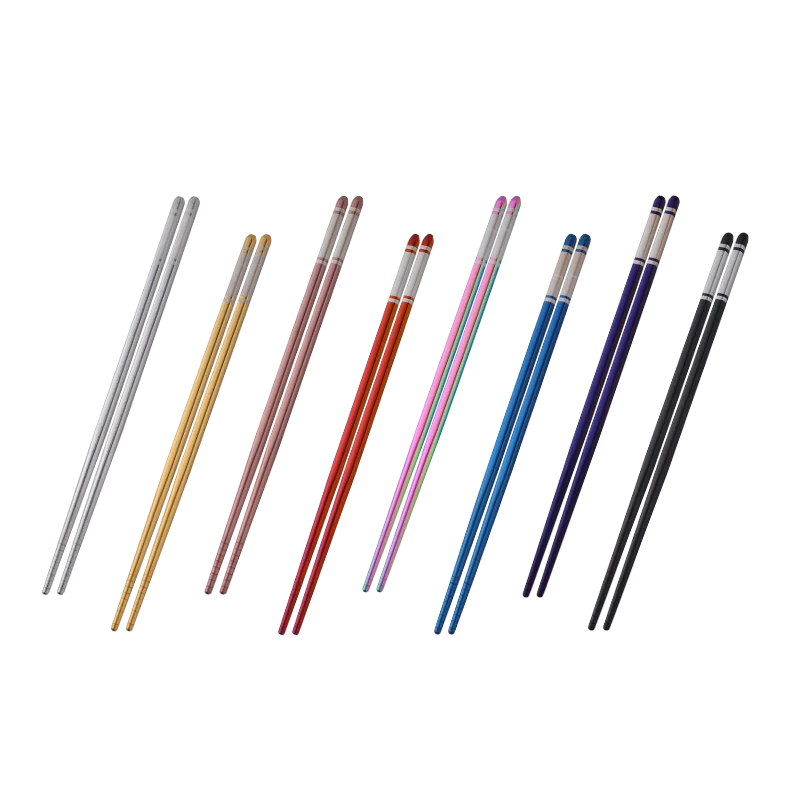 mixcolor as photo 5 пар радужных палочки для суши нить стильная еда Resuable китайская палочка для еды 18/10 разноцветный из нержавеющей стали полые палочки - Цвет: mixcolor as photo