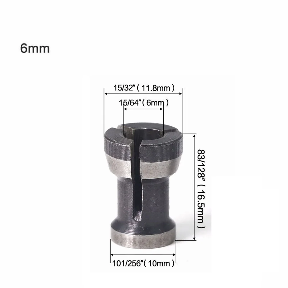 

6/6.35/8mm Shank Router Bit Collet Chuck Trimming Engraving Machine Carbon Steel