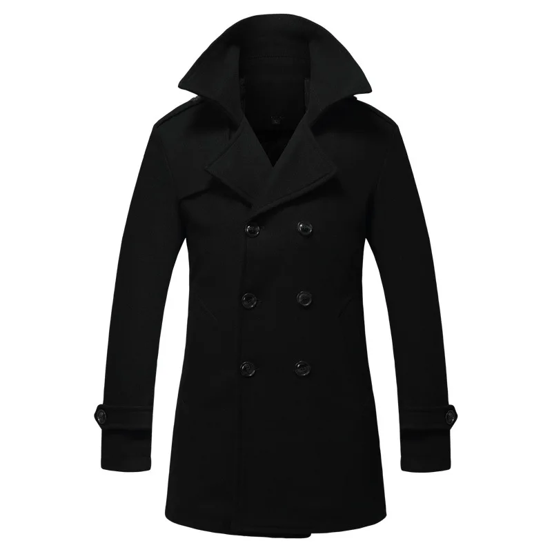 2019 зимнее новое длинное элегантное шерстяное бушлат |