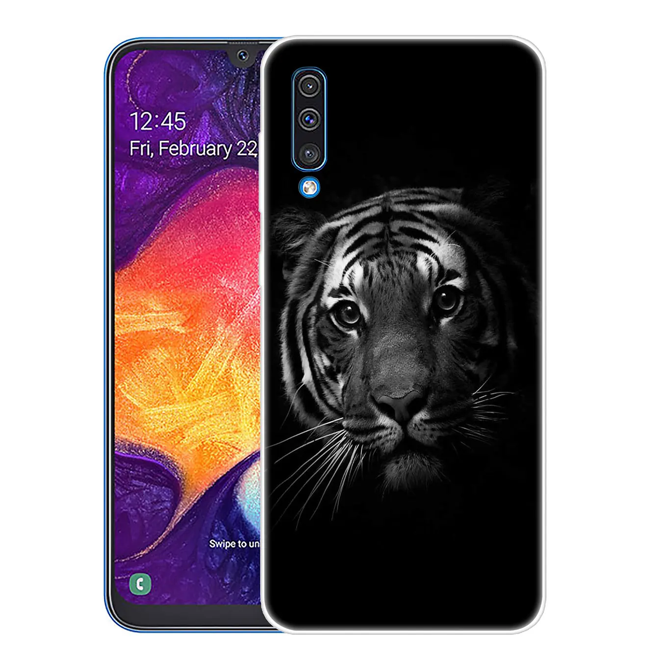 4 Тигром львом черного цвета с леопардовым принтом сатиновая юбка-американка пантера чехол для телефона для samsung Galaxy A70 A60 A50 A40 A30 A20 A10 M10 M20 M30 M40 A20e - Цвет: 4