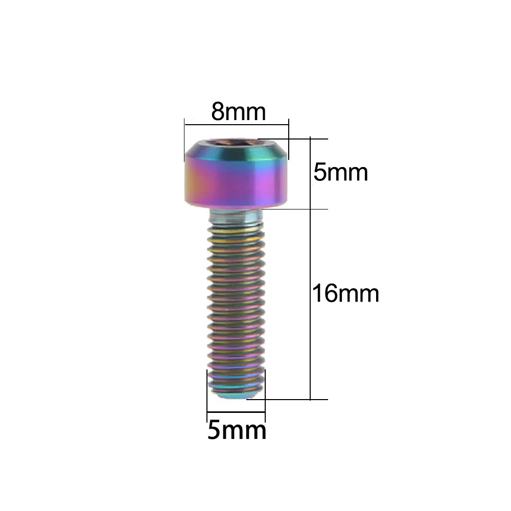 Xingxi титановый m5x16 мм болт с внутренней шестигранной головкой для велосипедных