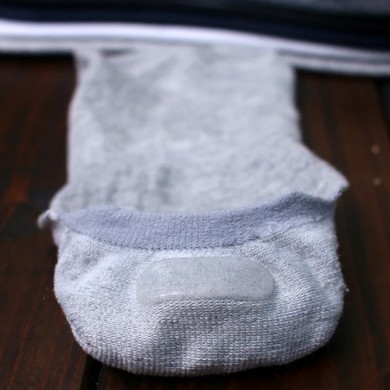 5 пар/лот носки для мужчин силиконовые на зиму и весну хлопковые однотонные