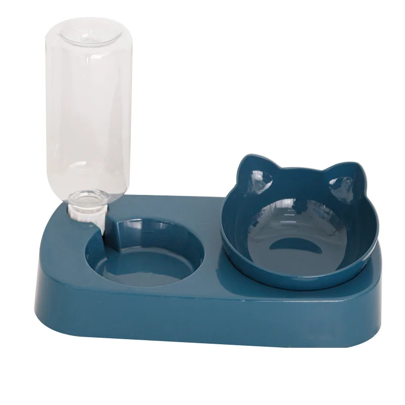 

Anti-slip Slanting Mouth Cat Dog Bowl Household Drinking Pot Floating Water Pink Green Double Food Bowl Pet Feeders Suppliers