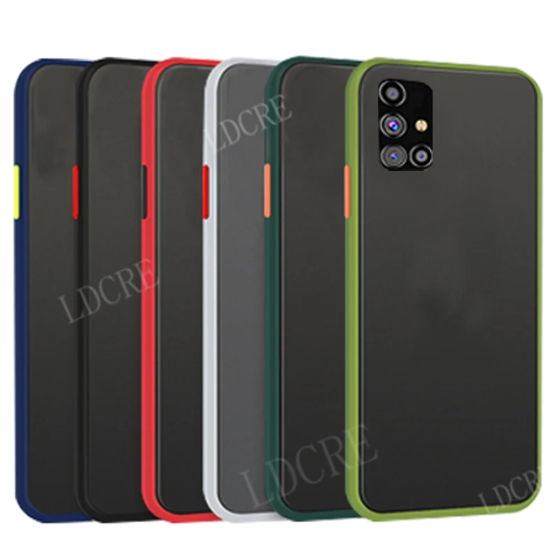 Shockproof Phone Case Back Cover For Samsung Galaxy A52 Capas Luxury Matte Translucent Soft Case For Samsung Galaxy A52 A72 Case