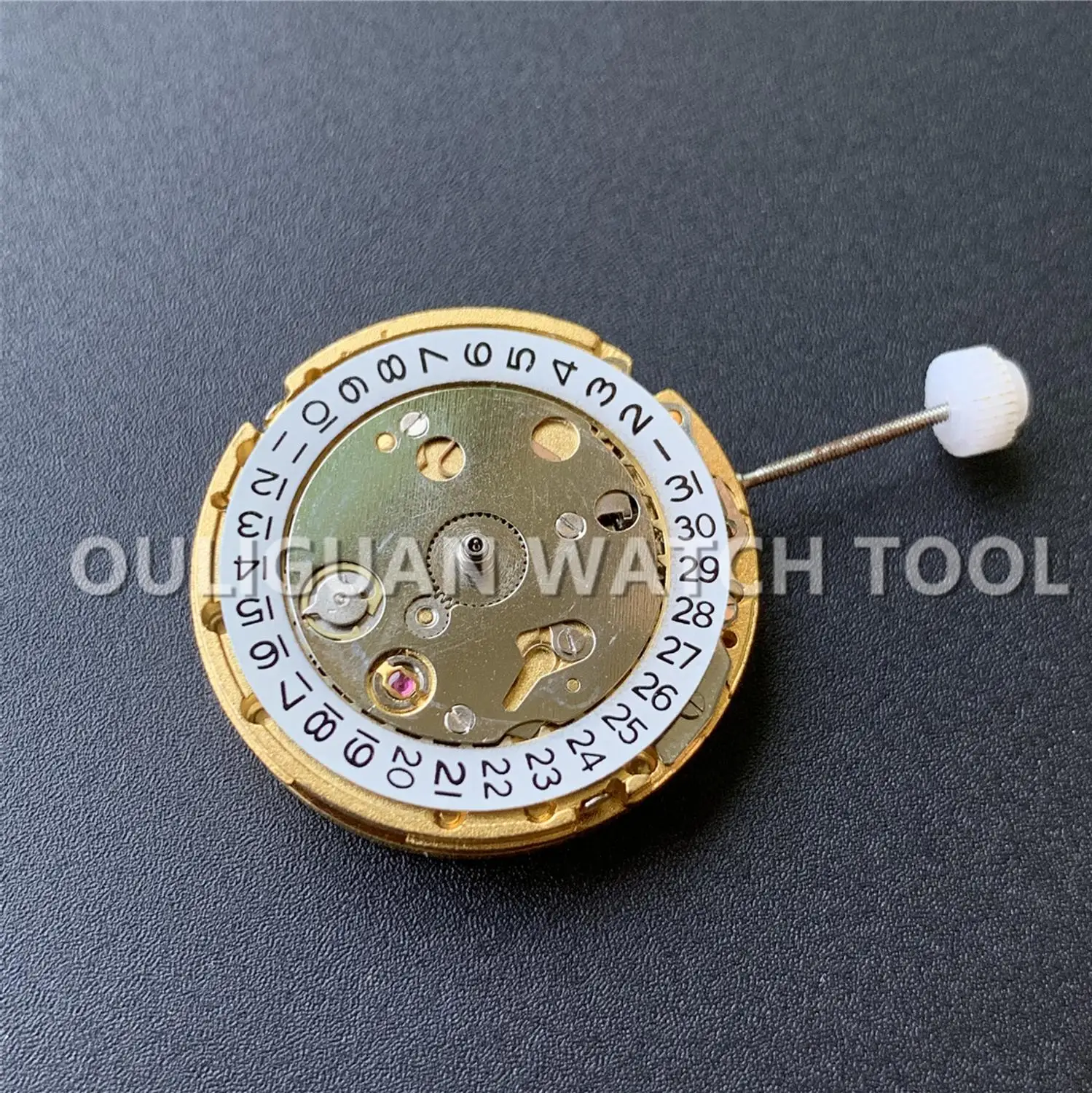 Часы наручные механические золотистые с календарем 2813 8205|Часовой механизм| |