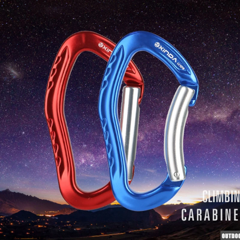 Пряжка для скалолазания прямая Изогнутая Дверь быстрая подвесная защита
