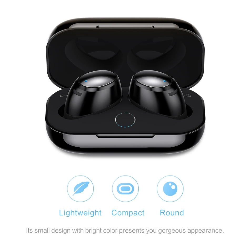 ROCK TWS Bluetooth 4,2 мини Двойные беспроводные наушники Bluetooth наушники стерео звук наушники с микрофоном и зарядным устройством