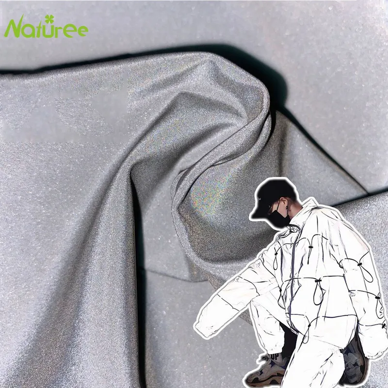 50 см * 140 яркий супер мягкий светоотражающий материал из синтетического волокна с