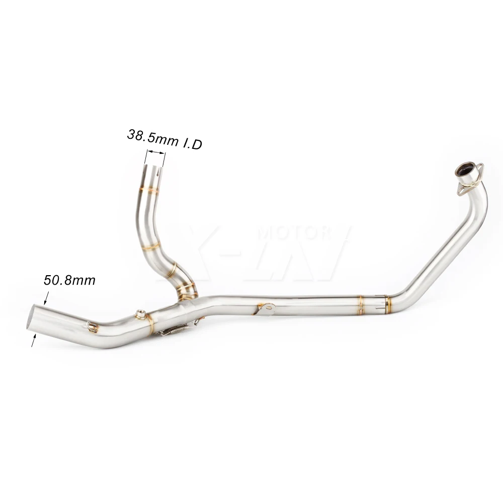 For Suzuki Vstrom 650 2017-2020 2021 DL DL650 V strom 650 Escape Decat Pipe Slip-on Motorcycle Exhaust Muffler Head Link Pipe
