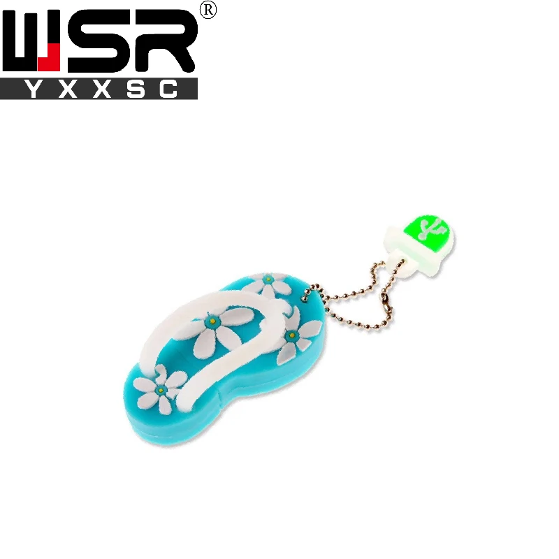 Usb 2.0 флеш накопитель с мультяшными шлепанцами 32 ГБ 64 128 высокоскоростной usb