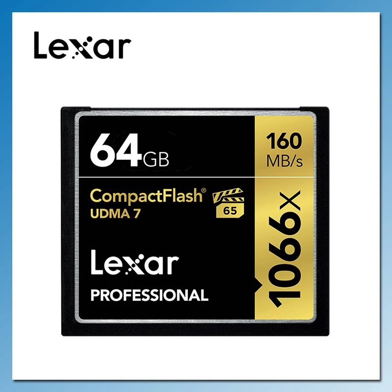 Lexar 1066X CF карта 32 Гб 64 128 ГБ 256 памяти до 160 МБ/с./с флэш-карта UDMA 7 для Full HD 3D 4K видео |