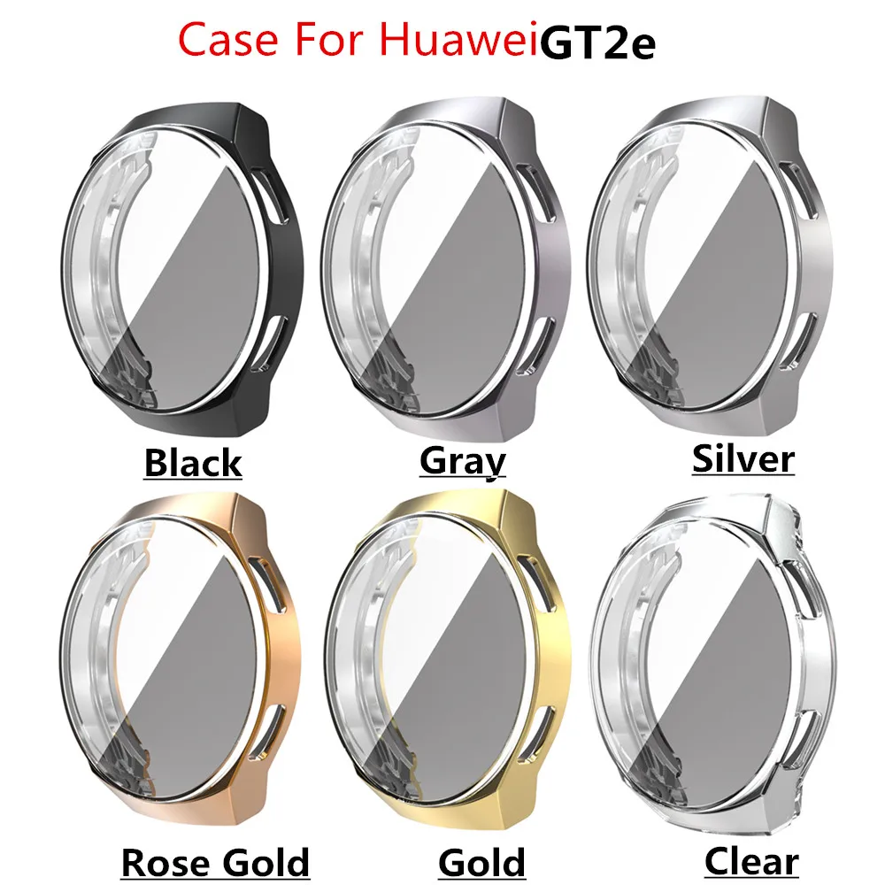 

gt2e hauwei case plating soft silicone protective shell cover for huawei watch gt2e gt 2e smartwatch accessories skin coque