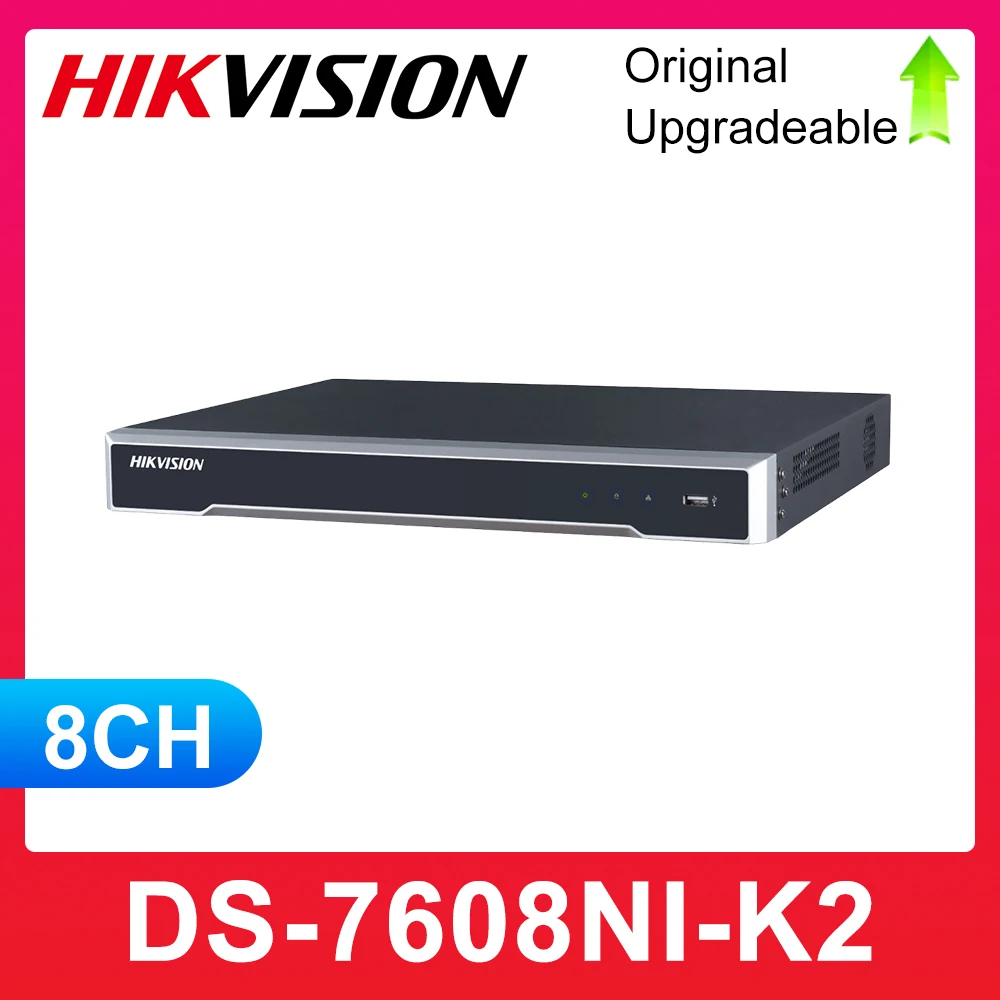 

English version DS-7608NI-K2 8CH 4K NVR 2SATA Embedded no poe 4K NVR