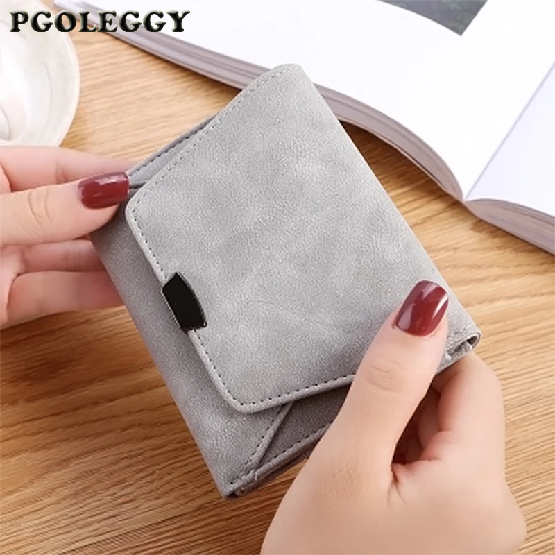 Новые модные женские кошельки женский кожаный кошелек с эффектом потертости