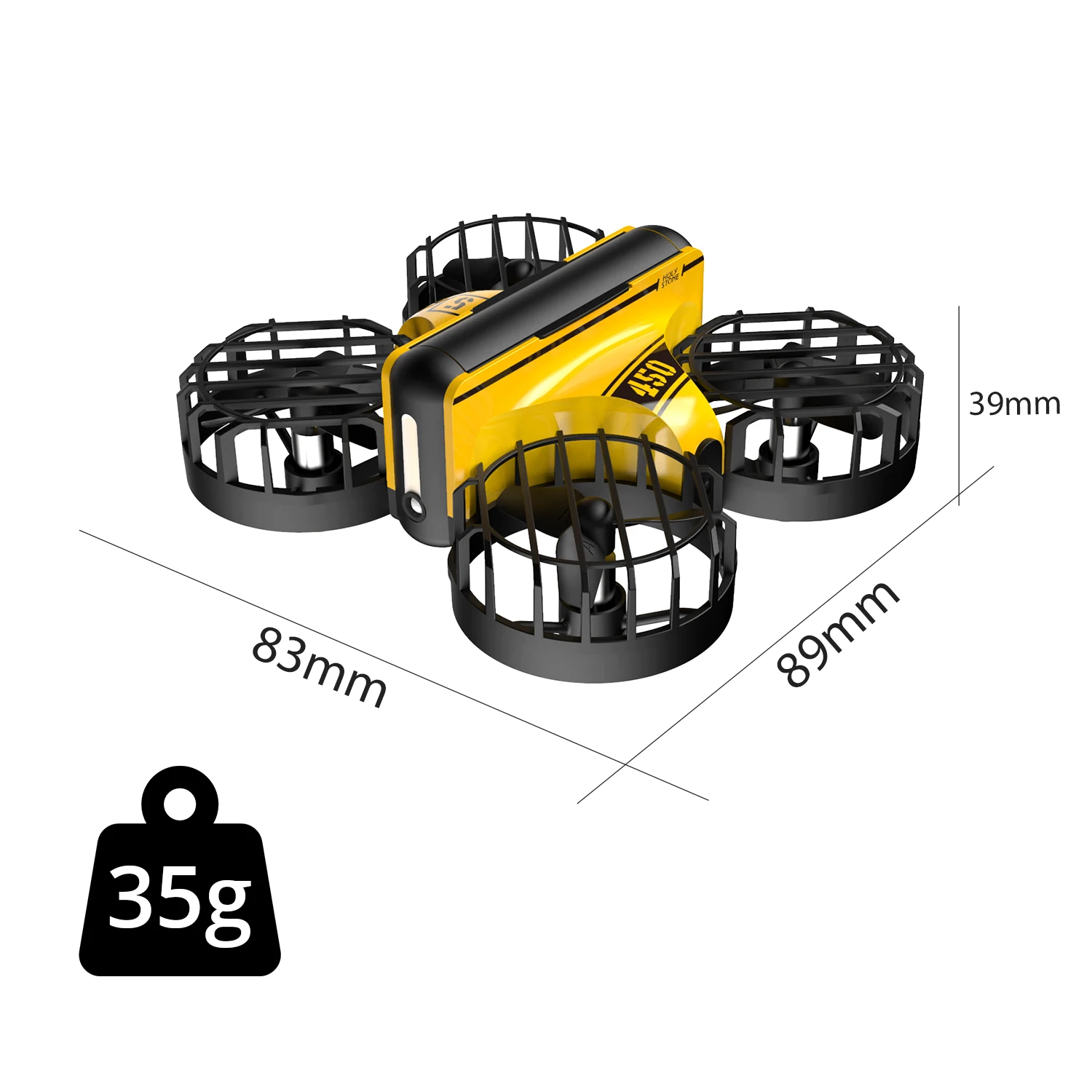 Мини-Дрон Holy Stone HS450 Радиоуправляемый вертолет 3D флип одна клавиша автозависание