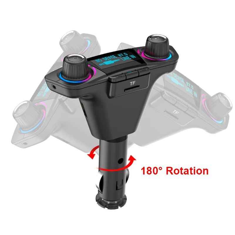VicTsing BT06 FM Bluetooth 4,0 передатчик MP3 плеер Handsfree Bluetooth автомобильный комплект радио аудио адаптер с двойным зарядным портом