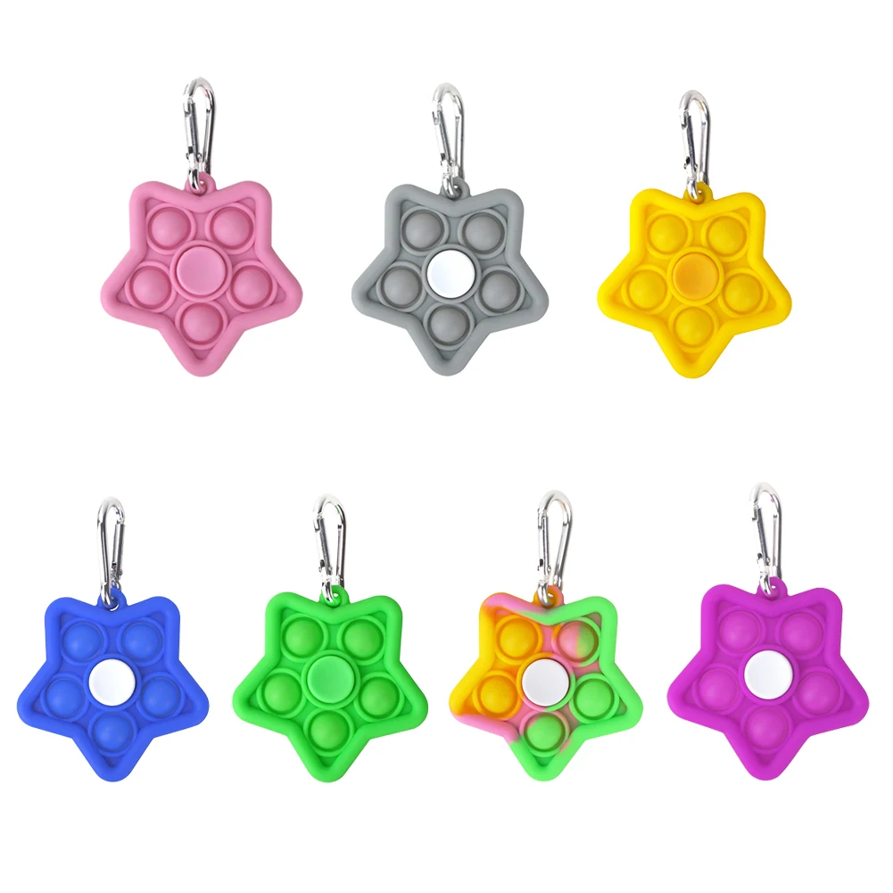 

симпл димпл Push Bubble Pendant Sensory Fidget Toy Anti Stress Relaxing Simple Dimple Toys for Adult Child