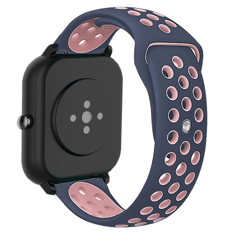 Браслет для Amazfit GTS/2/2e/GTS2 Mini/GTR 42 мм/47 мм/GTR2/2e/stratos 2/3 20 мм/22 мм спортивный силиконовый