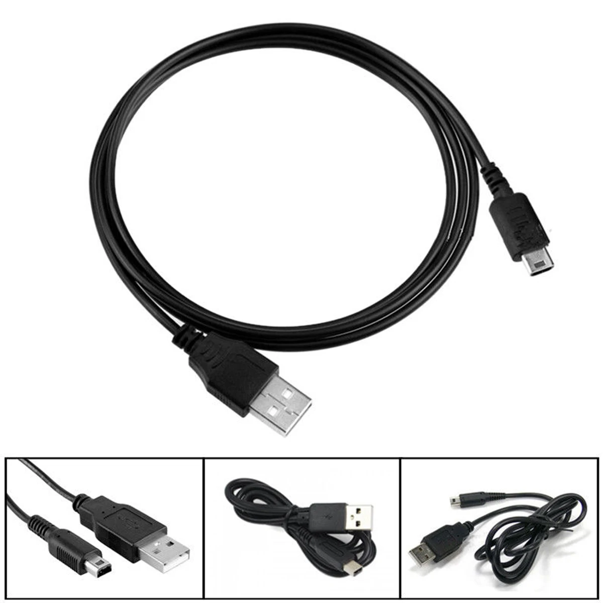 1 2 м портативное зарядное устройство USB кабель питания шнур зарядный штекер для