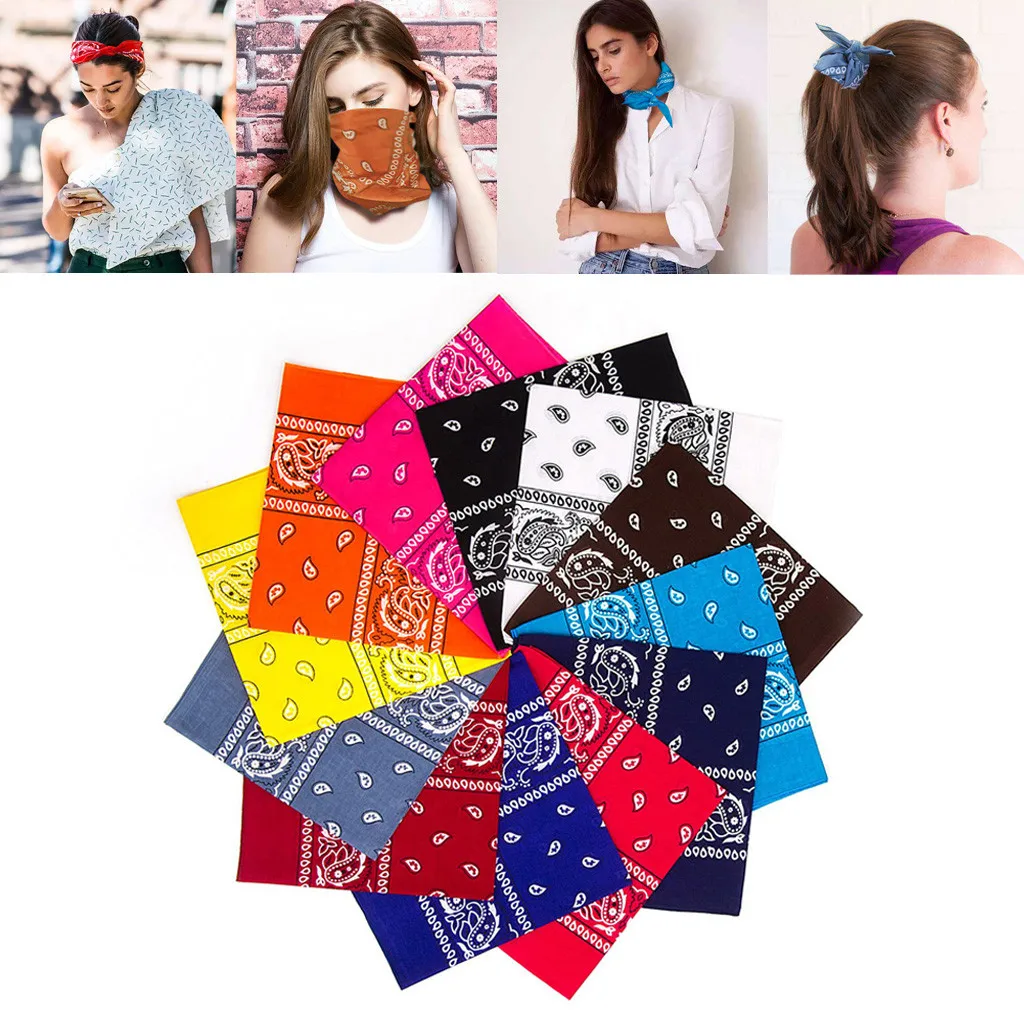 Новый двусторонний тюрбан с принтом для мужчин и женщин хлопковый пылезащитный
