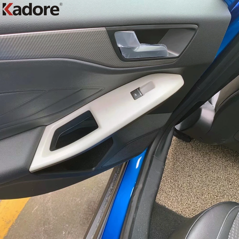 Для Ford Focus 2019 2020 ABS матовая дверная ручка подлокотник рамка окно Лифт кнопка