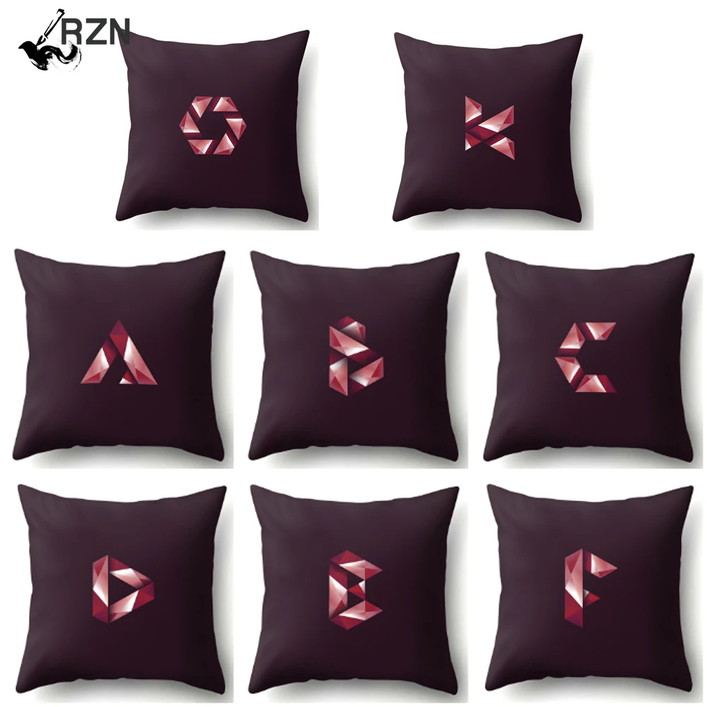 Английский 26 букв чехол для подушки с принтом алфавита декоративная наволочка