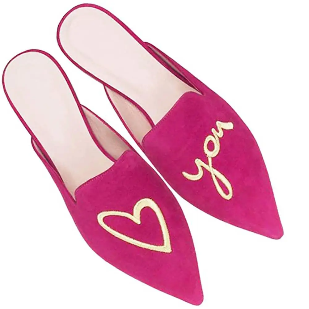 Lovirs/женские бархатные Лоферы без шнуровки с открытой спиной на плоской подошве