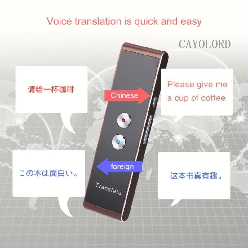 Миниатюрная ручка для мгновенного перевода голоса 40 + языков речевой