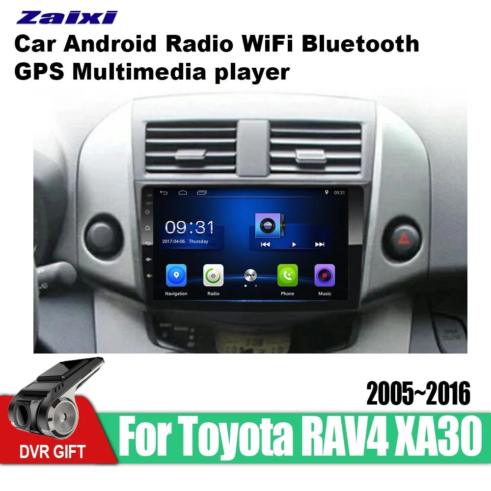 Автомобильный мультимедийный плеер ZaiXi с gps для Toyota RAV4 XA30 2005 ~ 2016 навигацией на Android