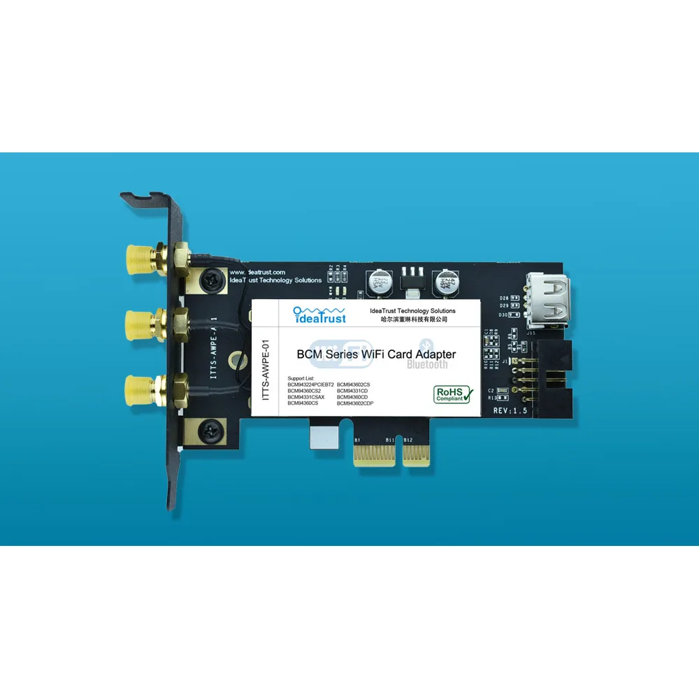 BCM94360CD 2 4 и 5G 1300 Мбит/с Bluetooth Wi Fi Беспроводной сетевая карта для настольных ПК