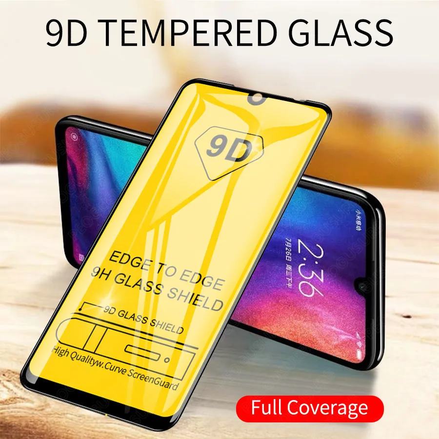9D Полный Клей закаленное стекло полное покрытие экрана протектор для Xiaomi mi 9 9T 8 Max 3 Pocophone F1 красный mi Note 8 7 K20 6 5 Pro