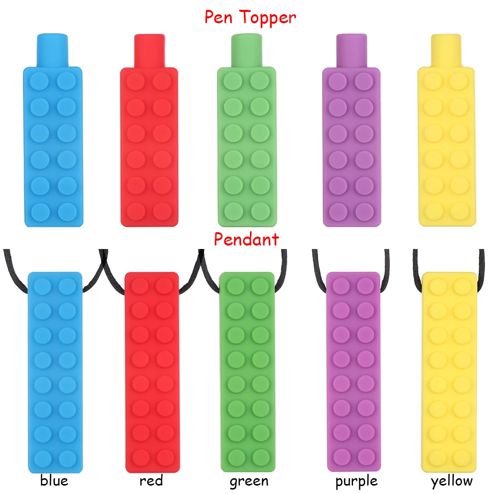 1 шт. Детские Силиконовые строительные блоки безопасный Прорезыватель для зубов