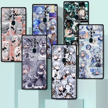 Genshin Impact For OPPO Find X3 X2 K5 K3 R15 R9S F9 F7 K9 F19 F5 F19 F11 R17 Lite Neo Pro Plus 5G Black Phone Case