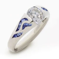 european american fashion wave shaped mens or womens ring hand jewelry