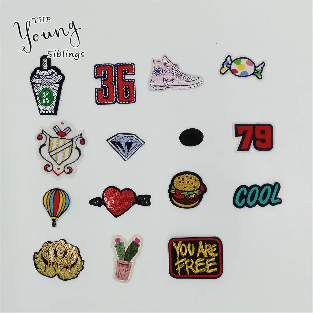 Высококачественная детская термоклейкая аппликация вышивка искусственное