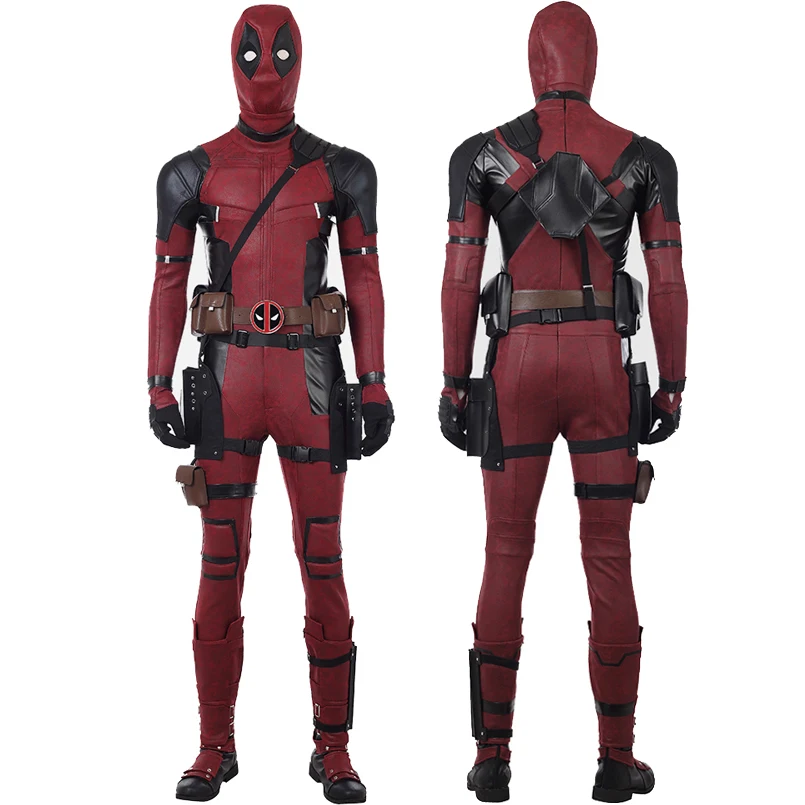 Red Battle Clothes Halloween Party Superhero Outfit Full Pro
